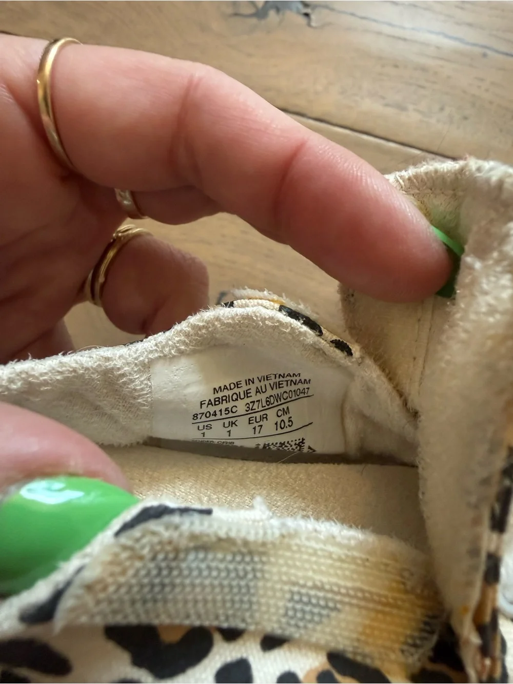 Converse Chuck Taylor All Star Leopard Baby Crib Shoes Size 1